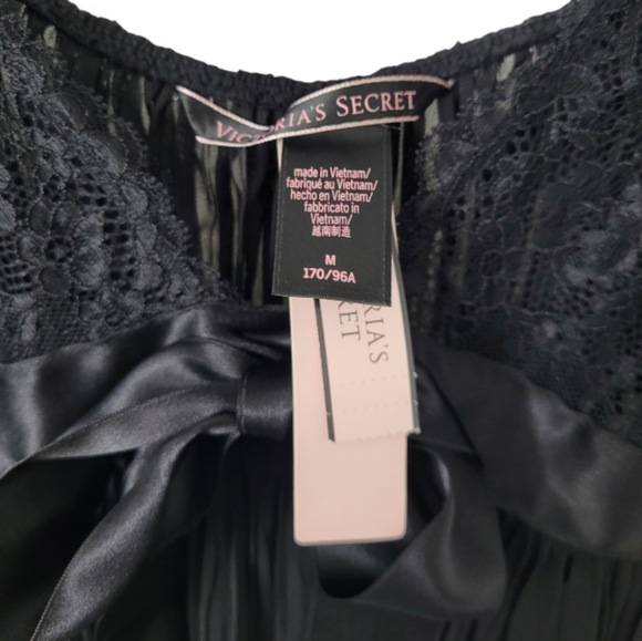 SOLD Victoria's Secret Black Lace Babydoll Lingerie, M - Picture 5 of 6
